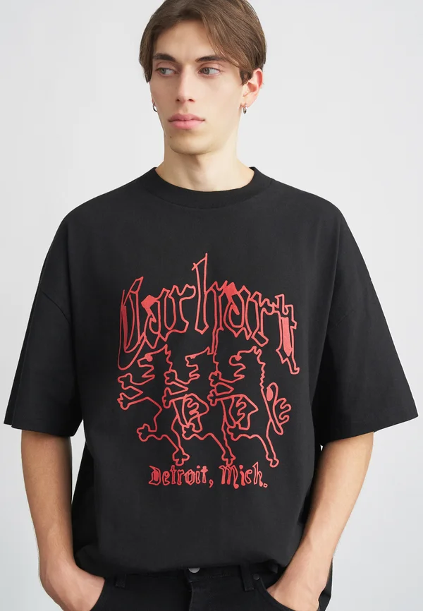 HACKWORK - T-Shirt print - black