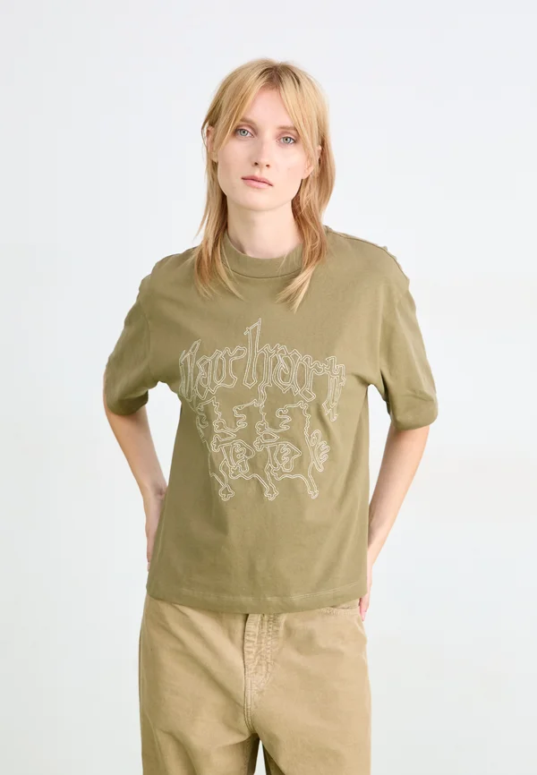 HACKWORK - T-Shirt print - brass/salt