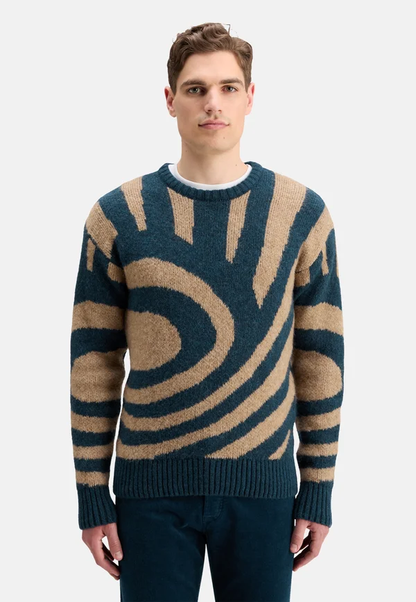 HAIRY BIG WAVES - Strickpullover - night logo wave