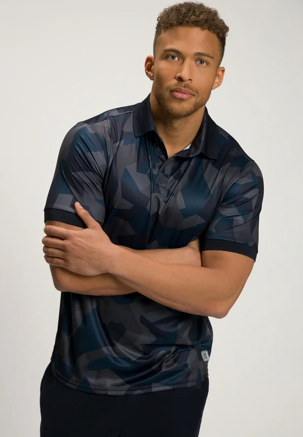 HALBARM QUICKDRY CAMOUFLAGE - Poloshirt - dark blue