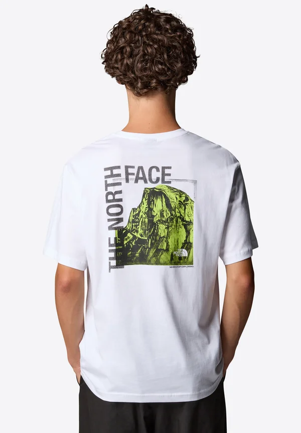 HALF DOME PHOTO  - T-Shirt print - tnf white tnf black lim