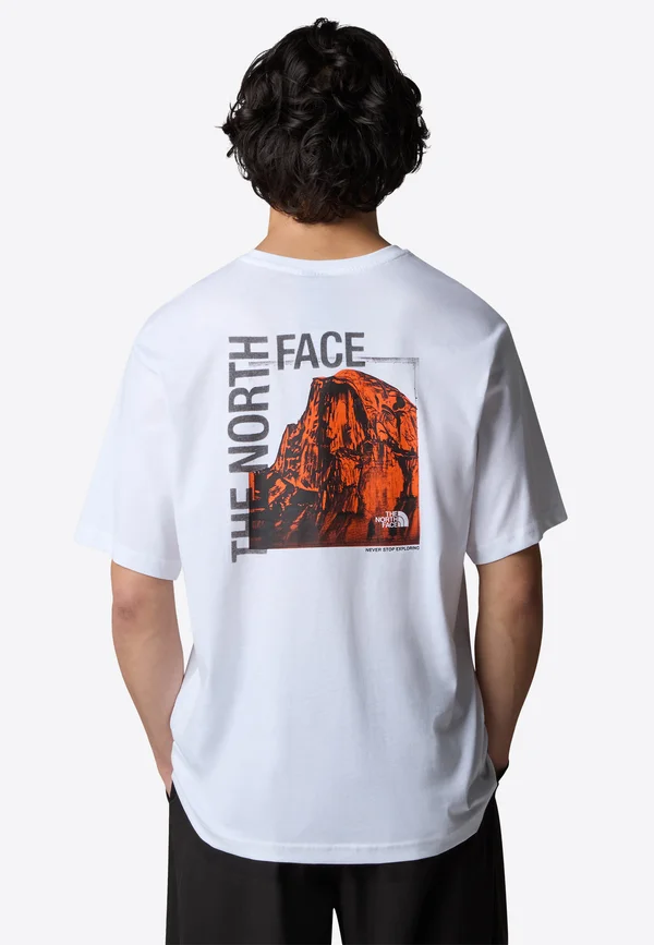 HALF DOME PHOTO  - T-Shirt print - white tnf black