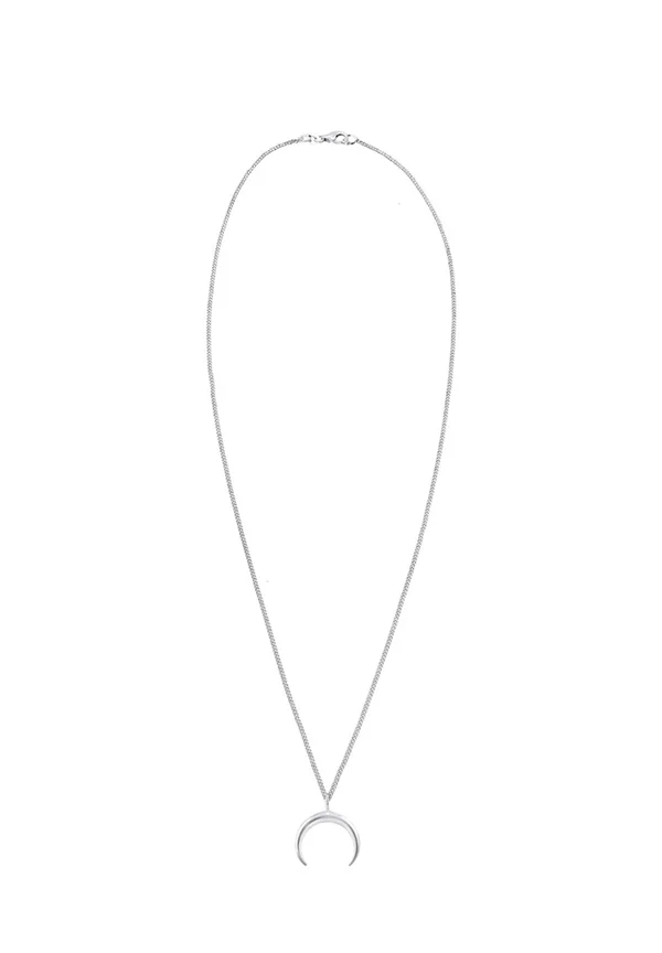 HALF MOON - Halskette - silver-coloured
