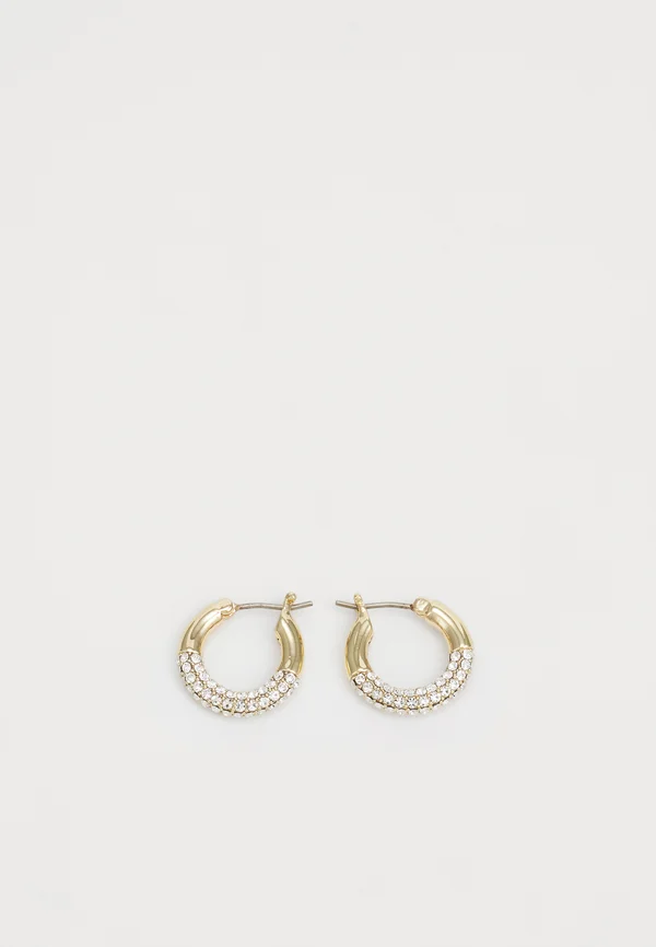 HALF PAVE HOOP - Ohrringe - gold-coloured