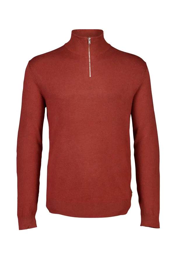 HALF  - Strickpullover - red clay mel