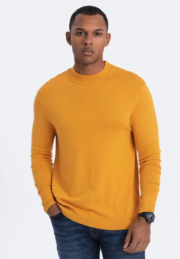 HALF TURTLENECK  - Strickpullover - mustard yellow
