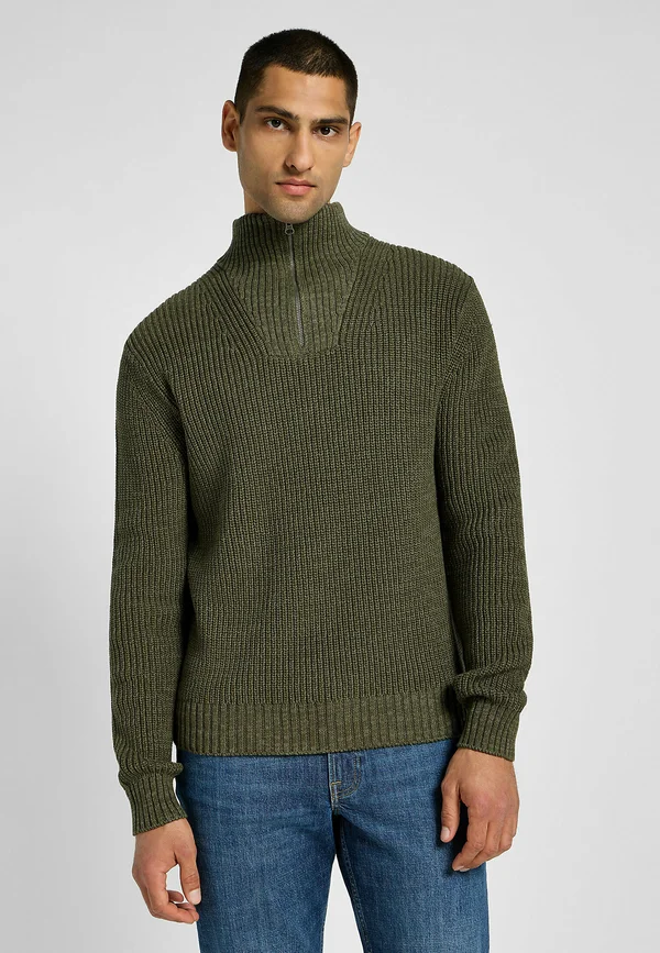 HALF ZIP KNIT - Strickpullover - mercantile green