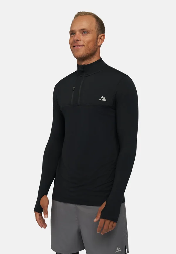 HALF ZIP  - Langarmshirt - black