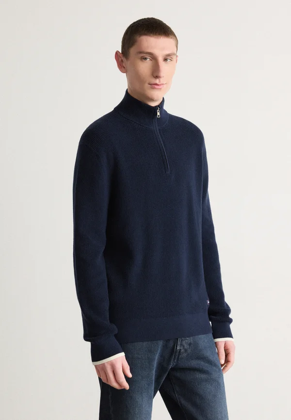 HALF ZIP - Strickpullover - evening blue
