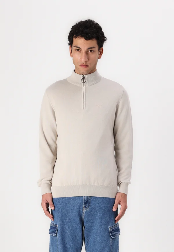 HALF ZIP - Strickpullover - mist