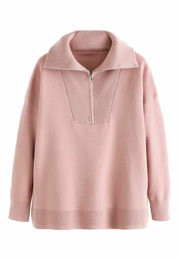 HALF ZIP - Strickpullover - pink