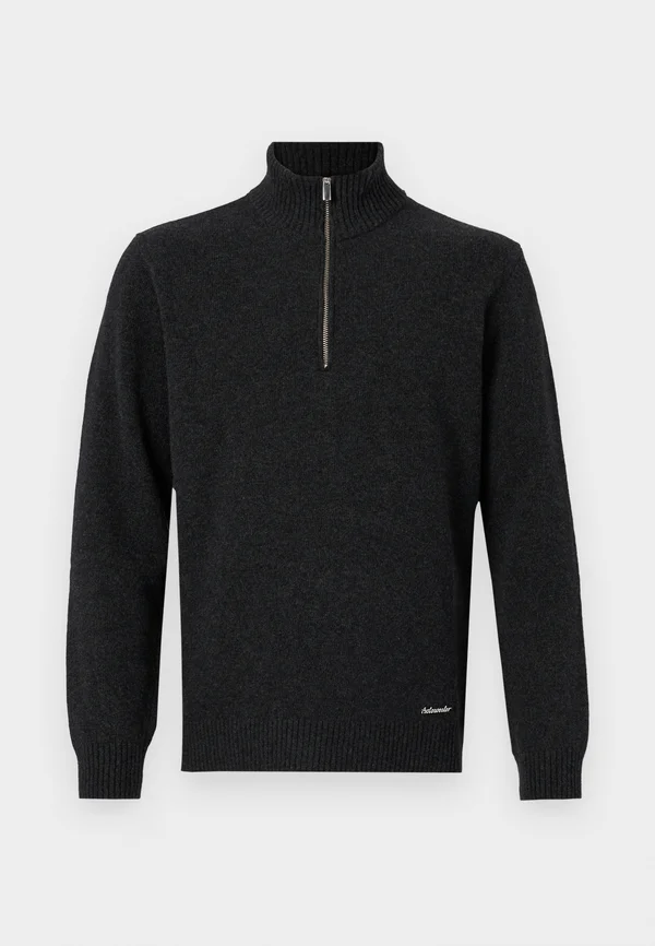 HALF ZIP TURTLE UNISEX - Strickpullover - grey
