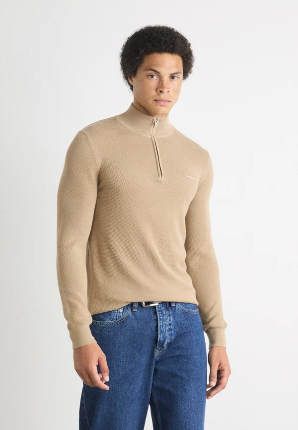 HALFZIP - Strickpullover - dark khaki