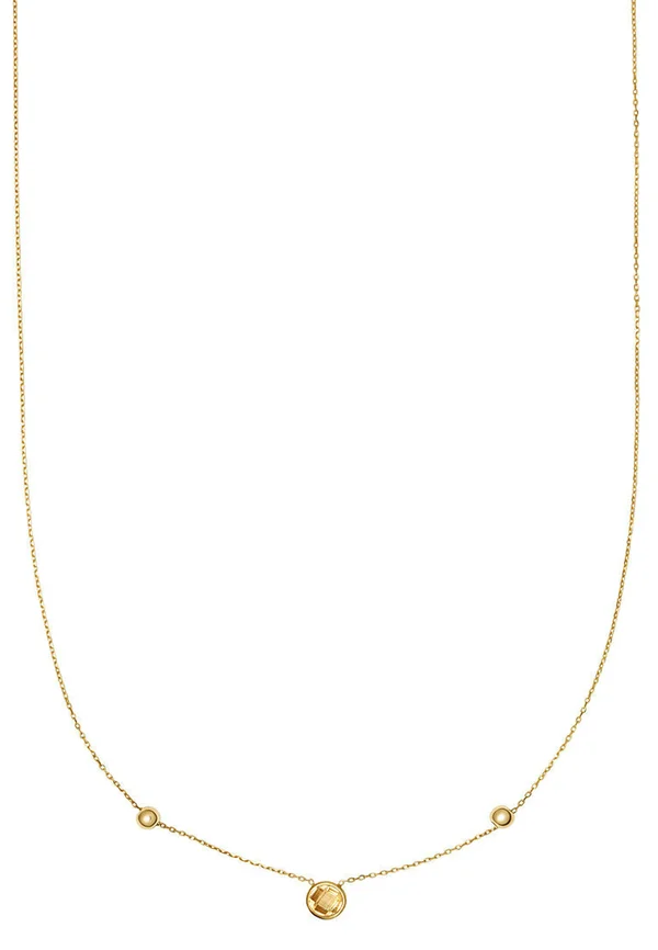 Halskette - gelbgoldfarben