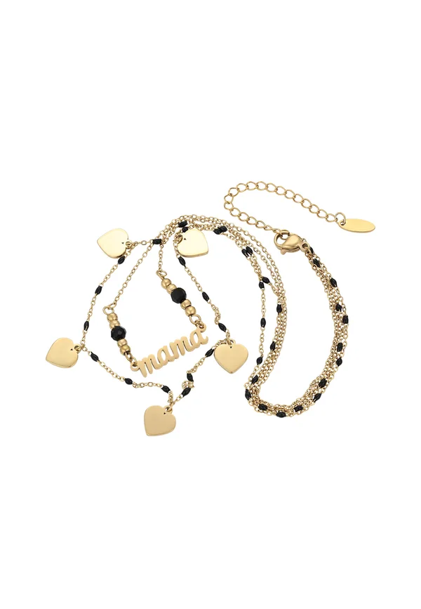 Halskette - gold-coloured black