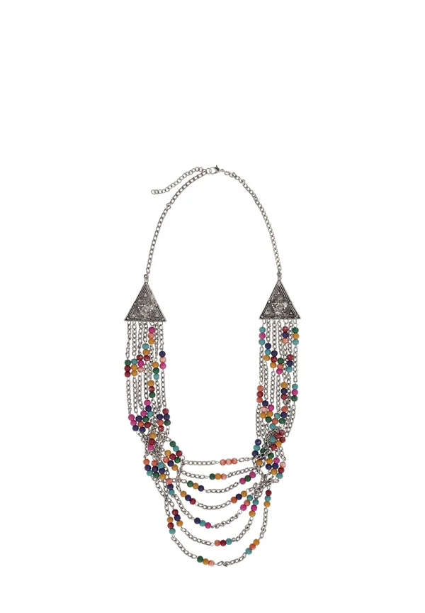 Halskette - pink/mehrfarbig