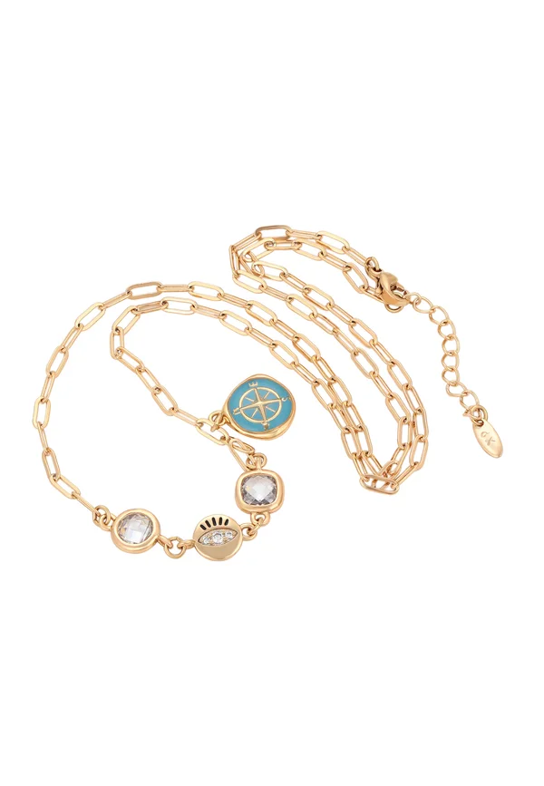 Halskette - rose gold-coloured turquoise