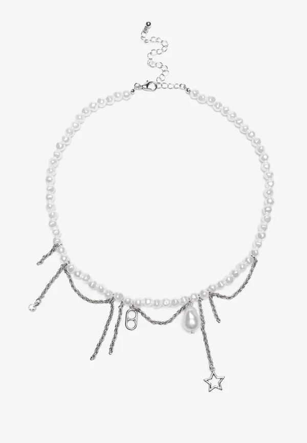 Halskette - silver-coloured