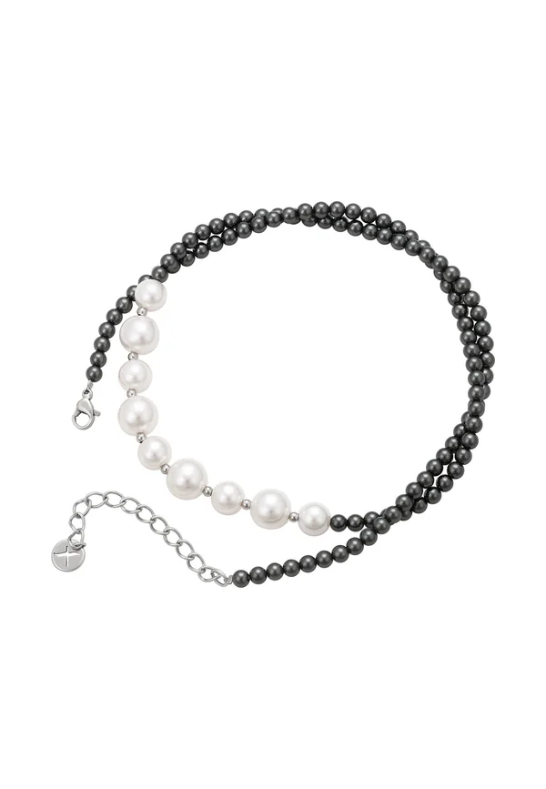 Halskette - silver-coloured/black/white