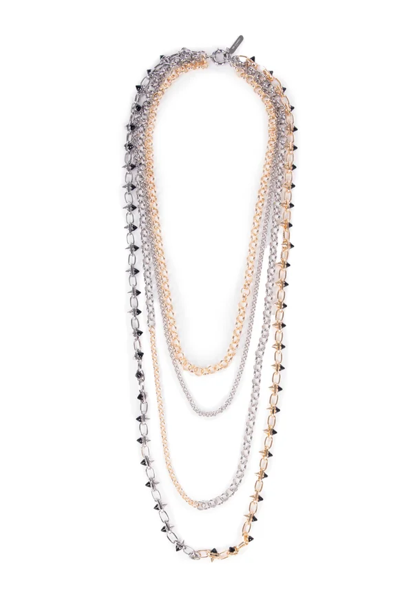 Halskette - silver   gold