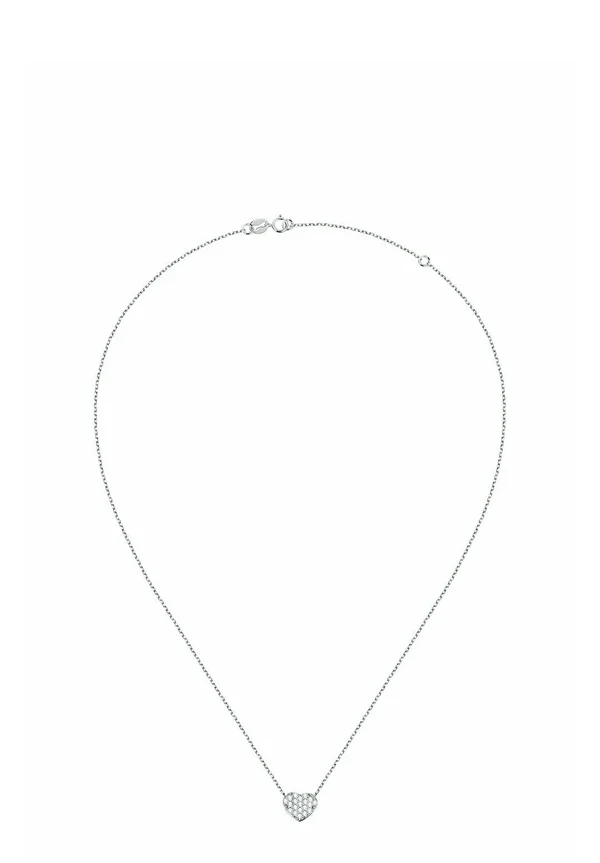 Halskette - weißgoldfarben