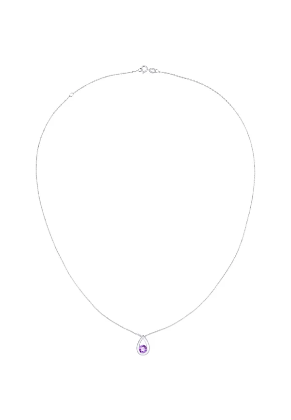 Halskette - white gold-coloured
