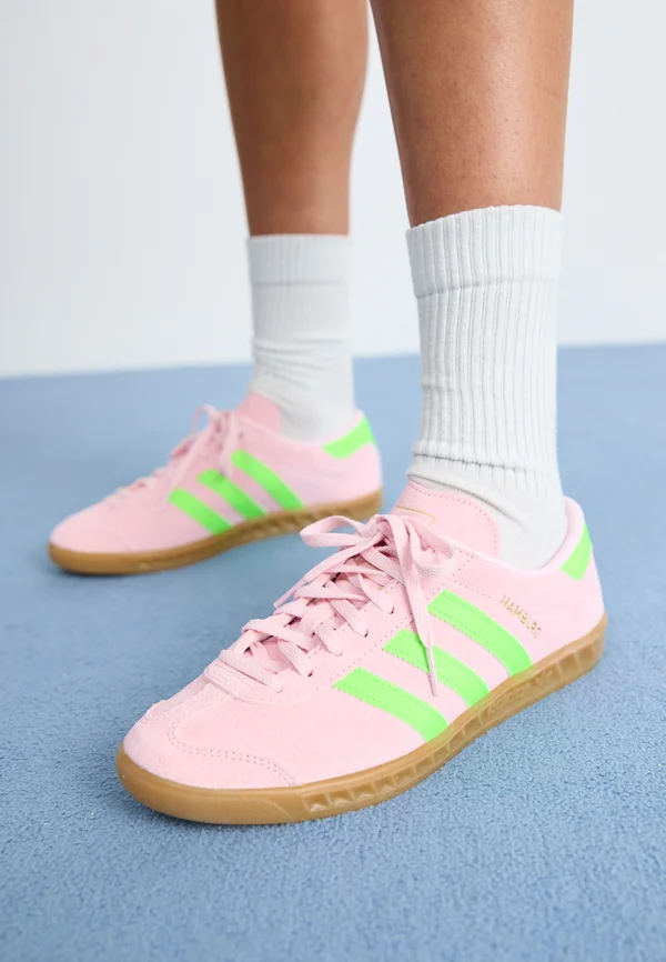 HAMBURG - Sneaker low - clear pink/solar green/gold metallic