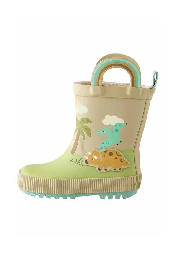 HANDLE - REGULAR FIT - Gummistiefel - stone dino scene