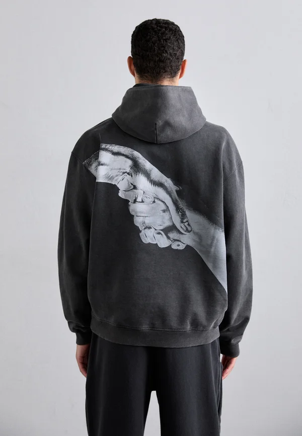 HANDSHAKE VINTAGE - Kapuzenpullover - black