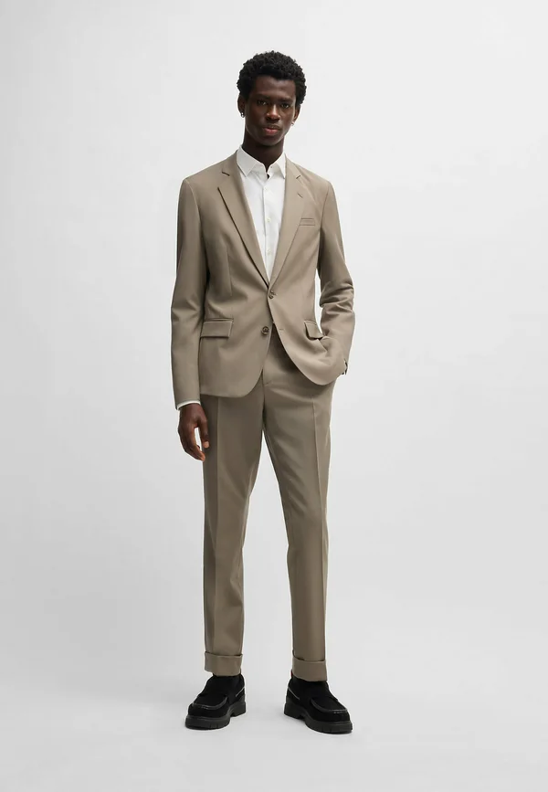 HANFRED GENRICH SET - Anzughose - brown nine