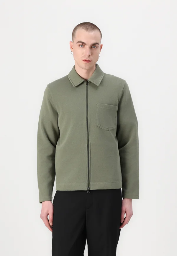 HANNES FULL ZIP - Strickjacke - four leaf clover