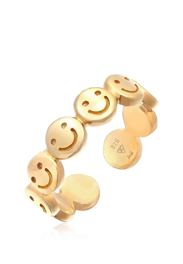 HAPPY FACE CHAIN - Ring - gold-coloured