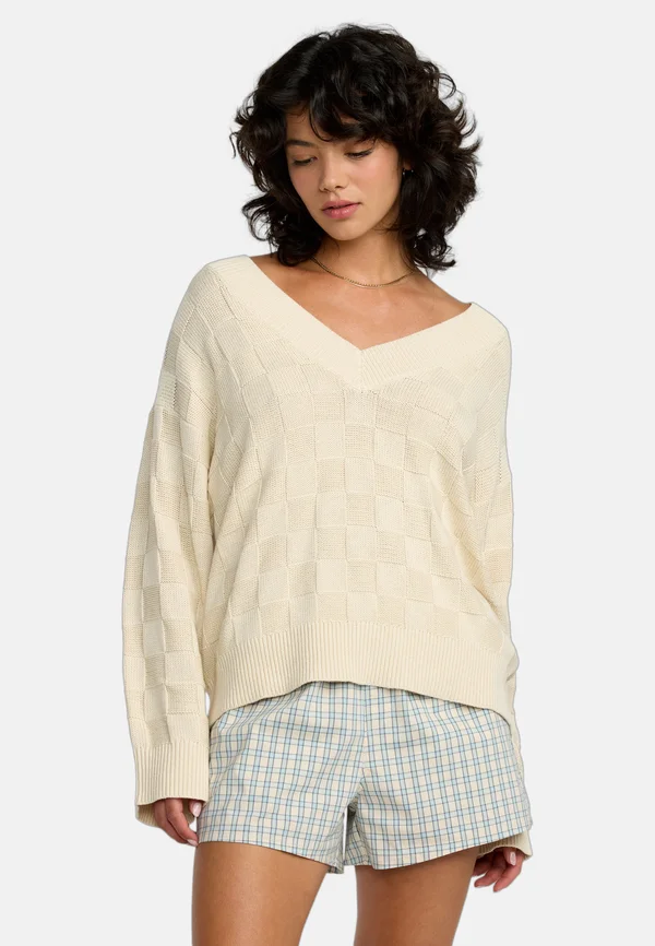 HARMONY V NECK - Strickpullover - san