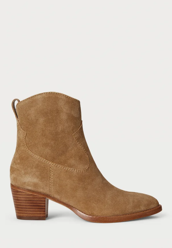 HARPHER SUEDE BOOTIE - Cowboy-/Bikerstiefelette - camel
