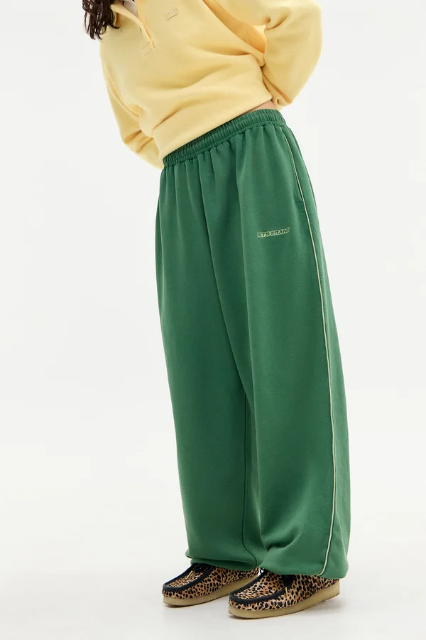 HARRI WIDE LEG JOGGER UNISEX - Jogginghose - colgate green