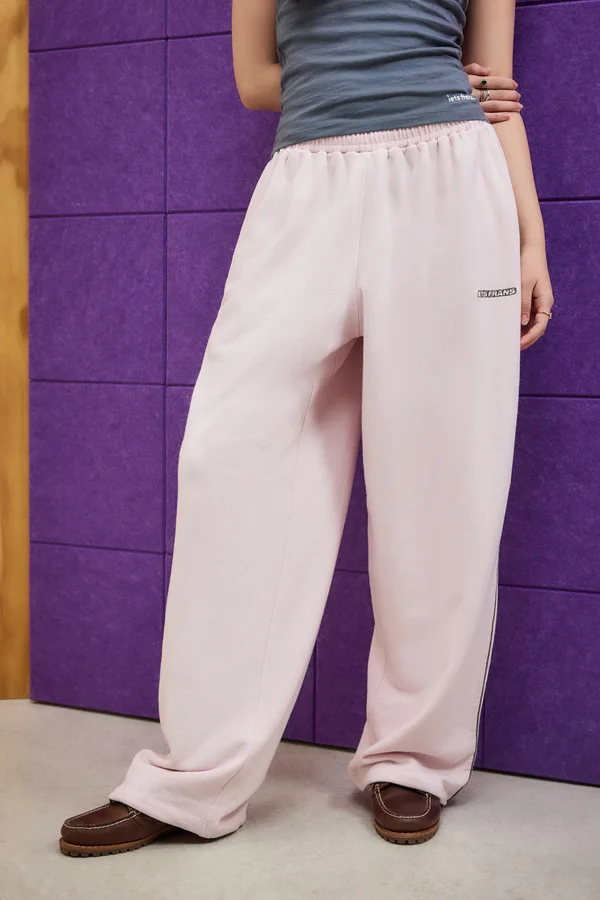 HARRI WIDE LEG JOGGER UNISEX - Jogginghose - rose