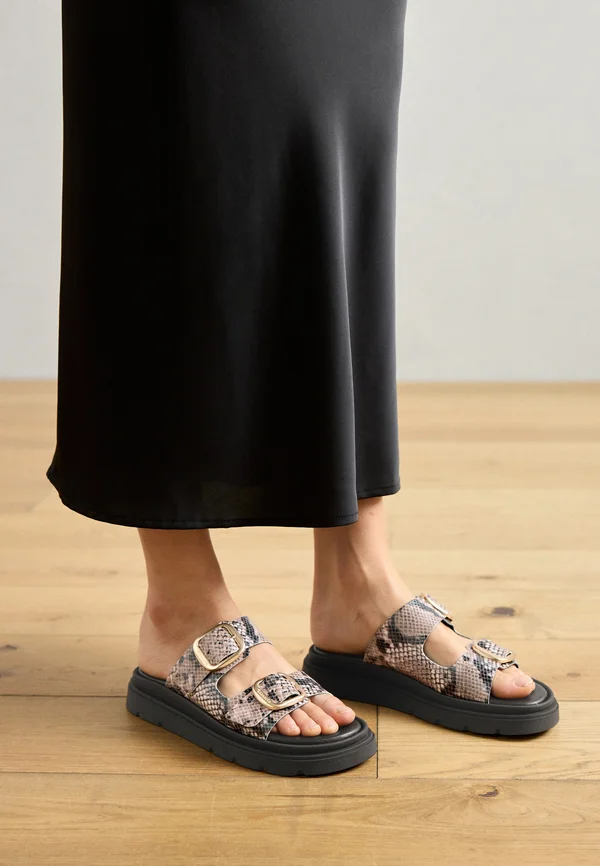 Hausschuh - beige snake