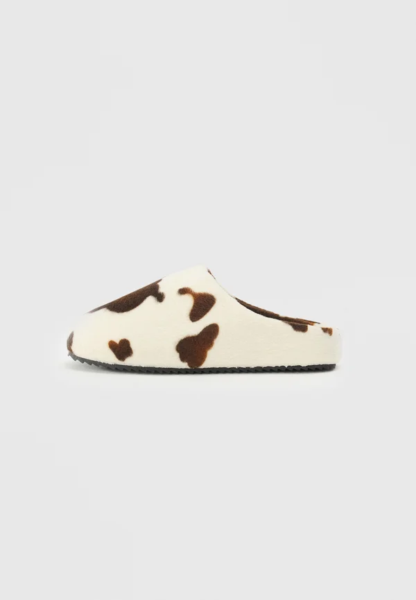 Hausschuh - white/brown/black