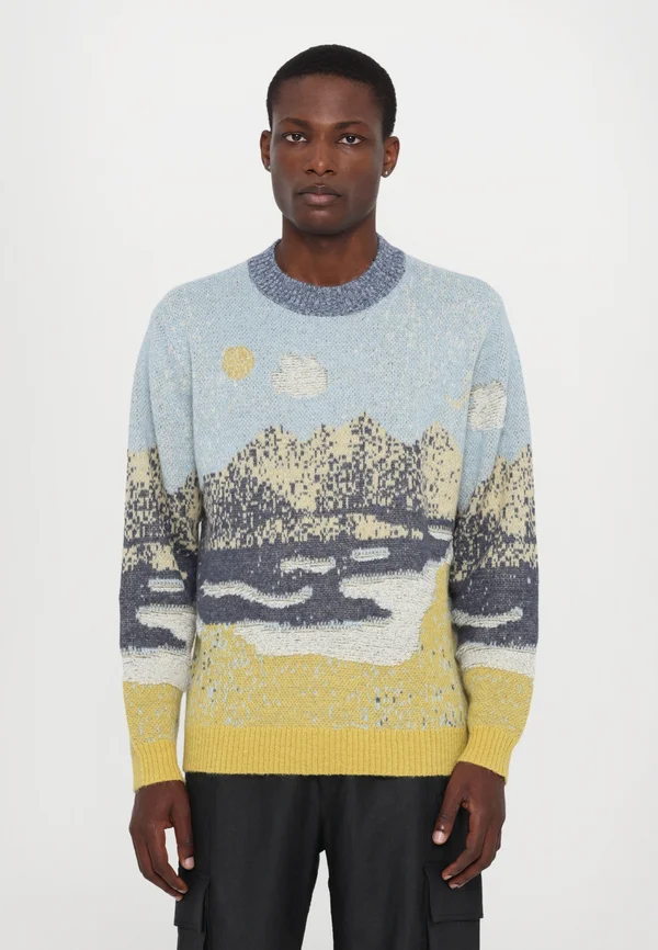 HAZA LANDSCAPE CREW - Strickpullover - mustard yellow