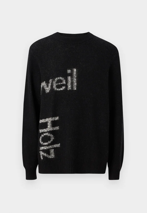 HAZA LOGO CREW UNISEX - Strickpullover - black mix