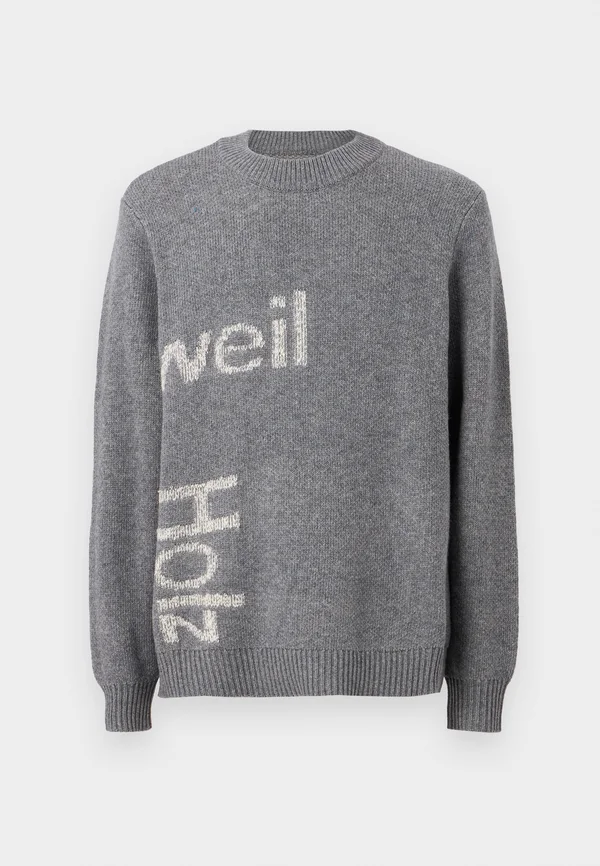 HAZA LOGO CREW UNISEX - Strickpullover - grey mix