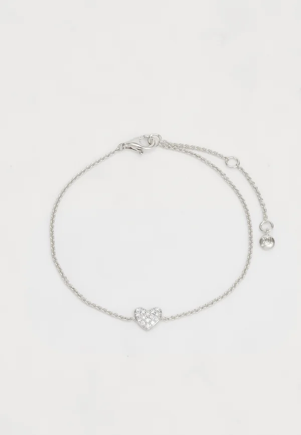 HEART CHAIN BRACELET - Armband - silver-coloured