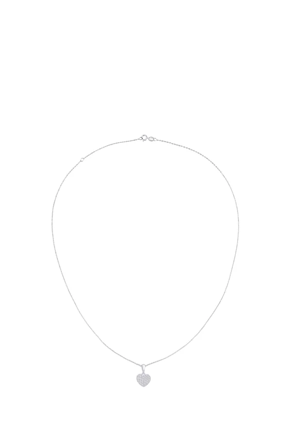 HEART CLUSTER - Halskette - white gold-coloured