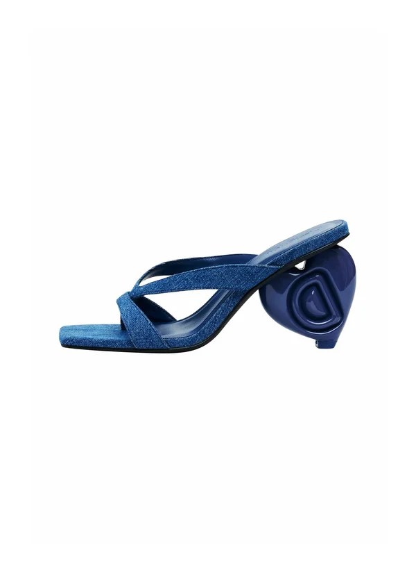 HEART HEEL  - High Heel Sandalette - blue