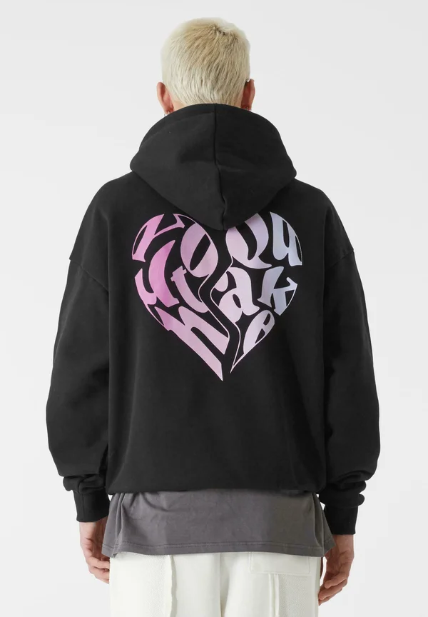 HEART - Kapuzenpullover - black