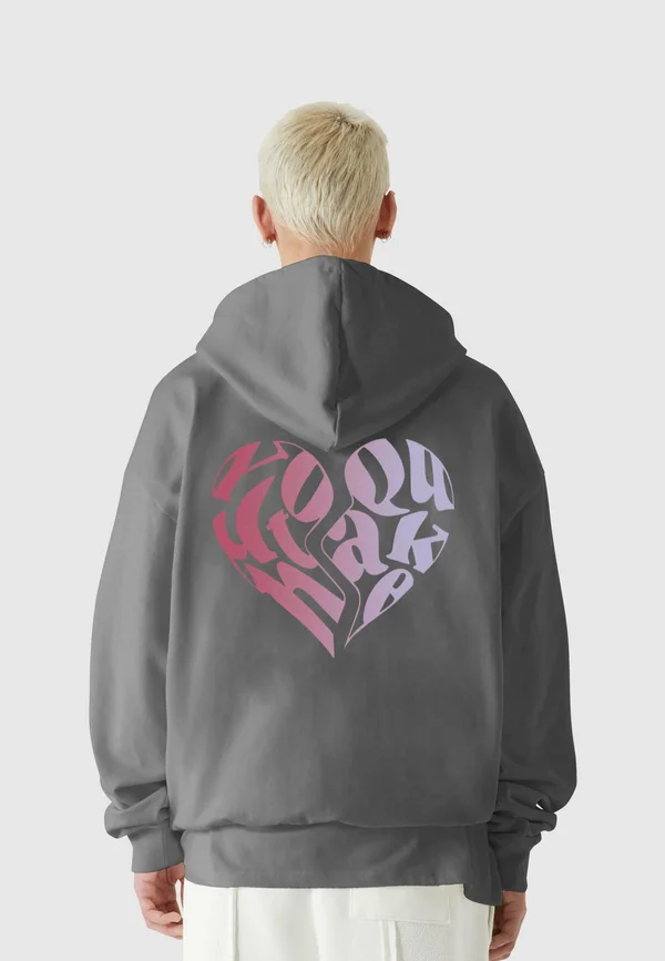 HEART - Kapuzenpullover - darkgrey