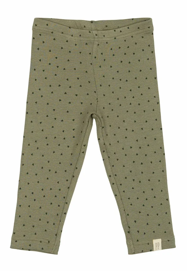 HEART - Leggings - Hosen - dusty moss grape leaf