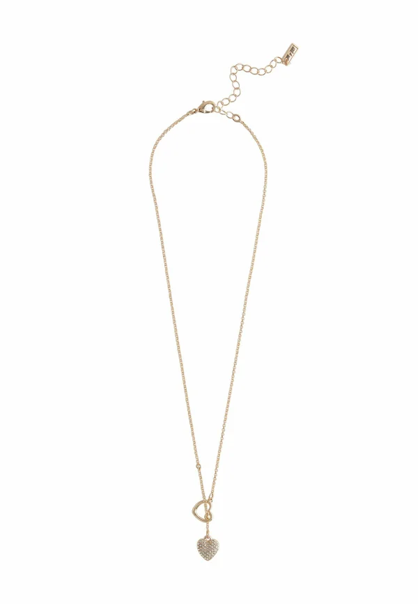 HEART THREAD THROUGH LARIAT  - Halskette - gold tone