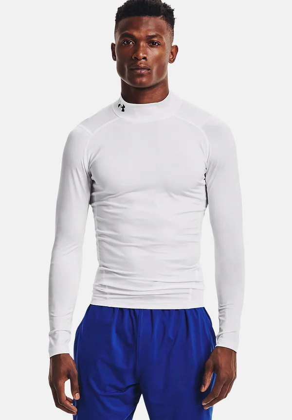HEATGEAR ARMOUR COMPRESSION MOCK - Unterhemd/-shirt - weiss