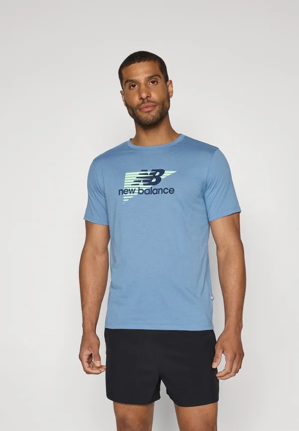 HEATHERTECH GRAPHIC  - Sport T-Shirt - blue